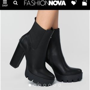 Fashion nova -  "No More Games Bootie"-
